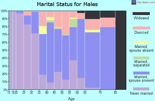 Zip code 38606 marital status for males