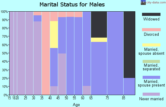Zip code 38621 marital status for males