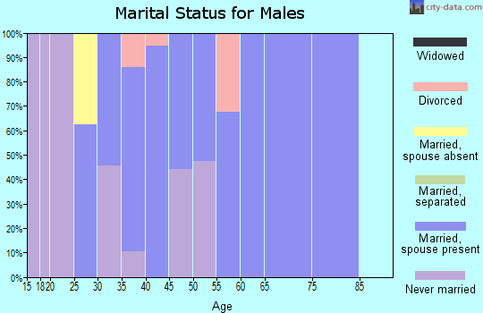 Zip code 38627 marital status for males