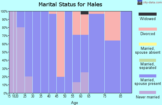 Zip code 38759 marital status for males