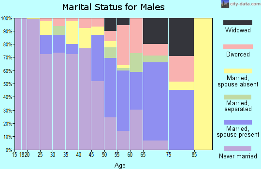 Zip code 39069 marital status for males