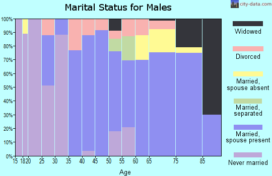 Zip code 39071 marital status for males