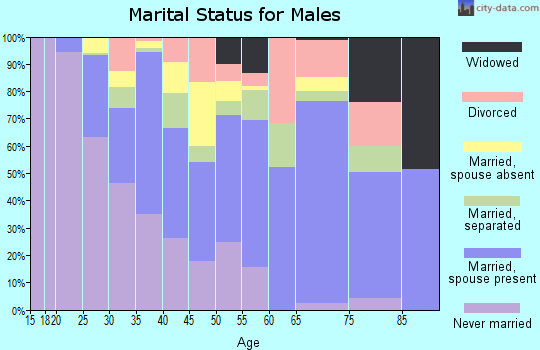 Zip code 39074 marital status for males