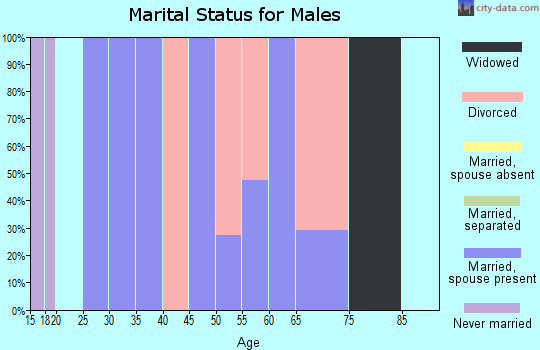 Zip code 39082 marital status for males