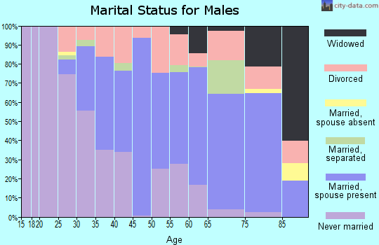 Zip code 39083 marital status for males