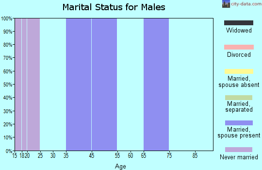Zip code 39098 marital status for males