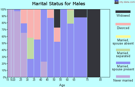 Zip code 39116 marital status for males