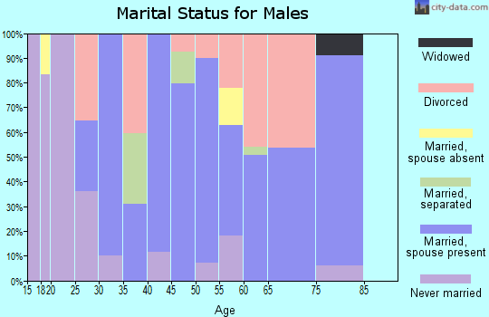 Zip code 39145 marital status for males