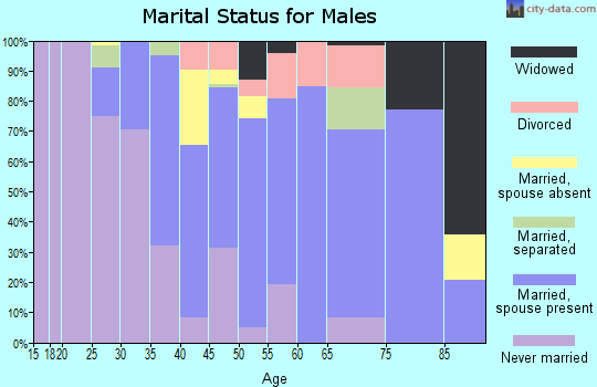 Zip code 39154 marital status for males