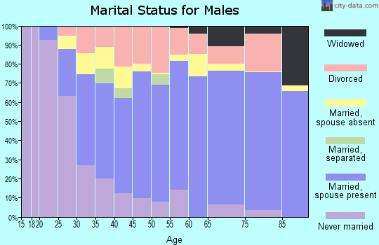 Zip code 39157 marital status for males