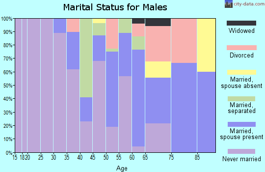 Zip code 39169 marital status for males
