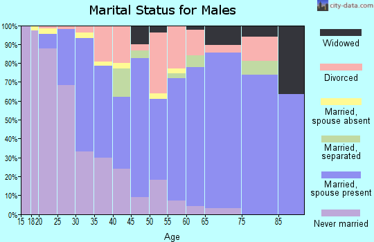 Zip code 39183 marital status for males