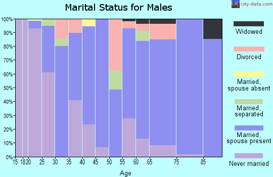 Zip code 39191 marital status for males
