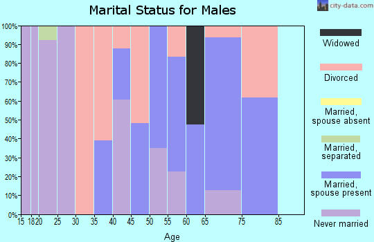 Zip code 39192 marital status for males