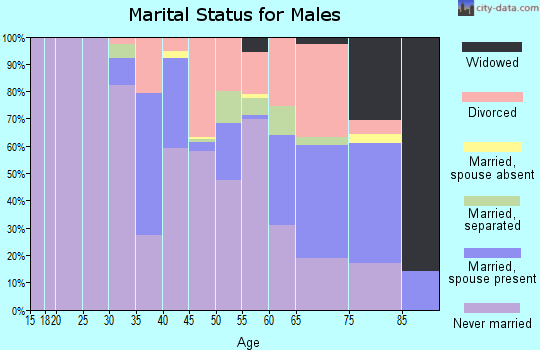 Zip code 39203 marital status for males