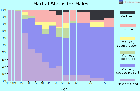 Zip code 39212 marital status for males