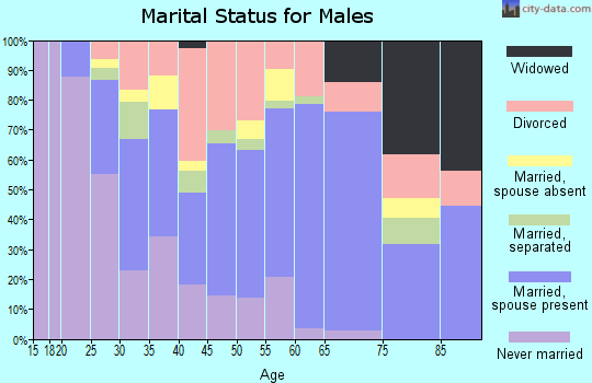 Zip code 39301 marital status for males