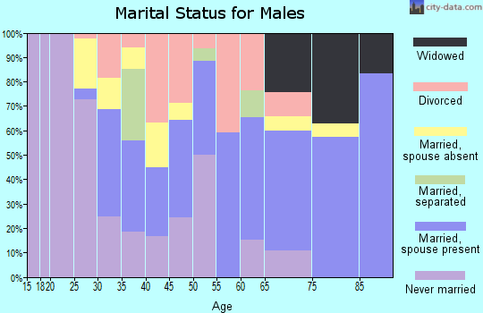 Zip code 39328 marital status for males