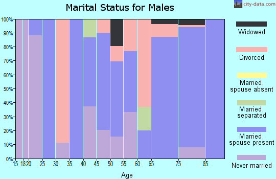 Zip code 39330 marital status for males
