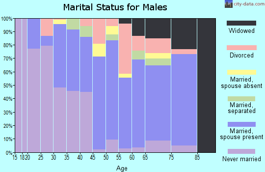 Zip code 39422 marital status for males