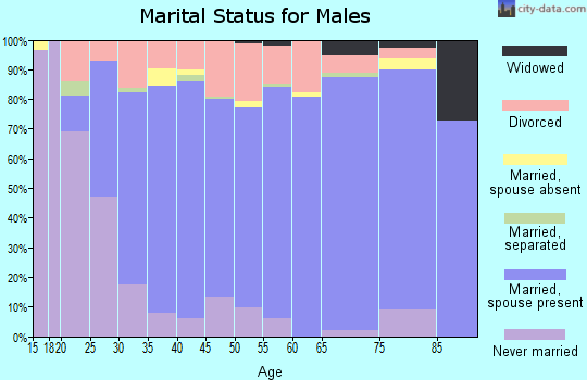 Zip code 39443 marital status for males