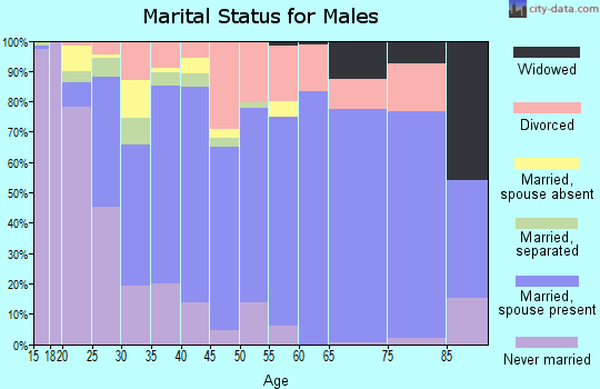 Zip code 39452 marital status for males