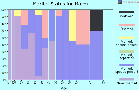 Zip code 39462 marital status for males