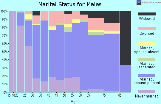 Zip code 39466 marital status for males