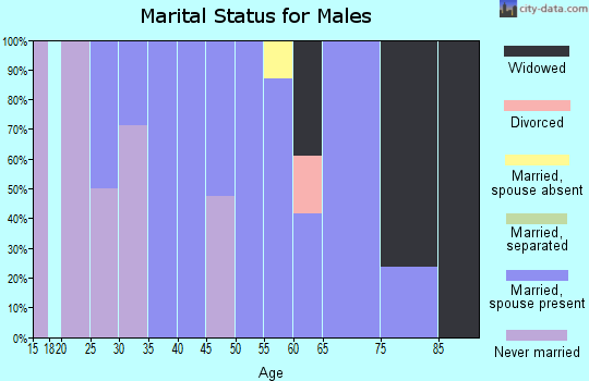 Zip code 39477 marital status for males
