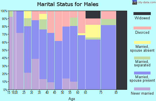 Zip code 39483 marital status for males