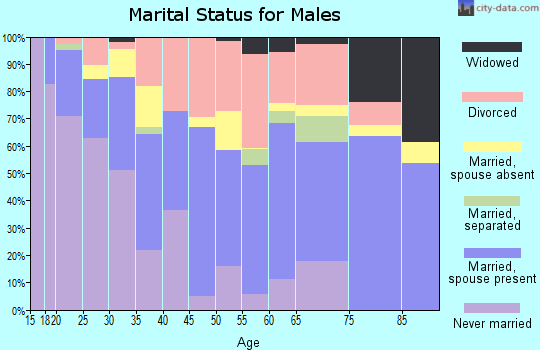 Zip code 39531 marital status for males