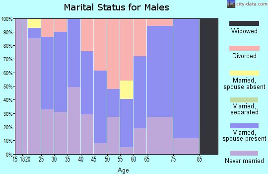 Zip code 39576 marital status for males
