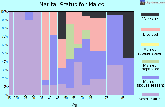 Zip code 39638 marital status for males