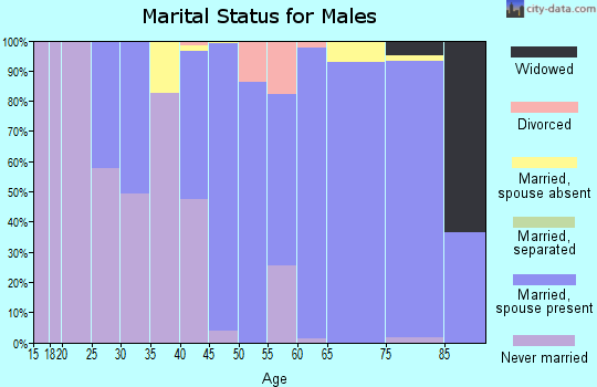 Zip code 39653 marital status for males