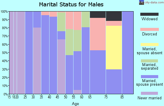 Zip code 39657 marital status for males