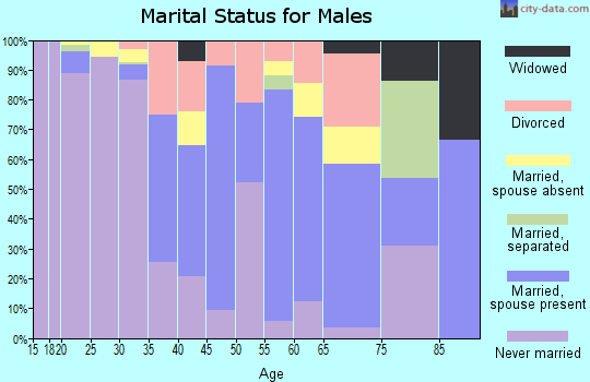 Zip code 39669 marital status for males