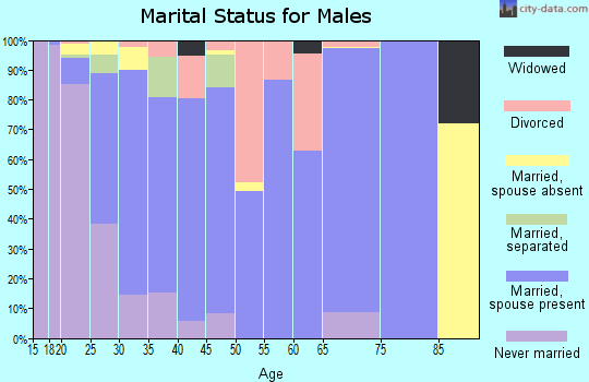 Zip code 39705 marital status for males