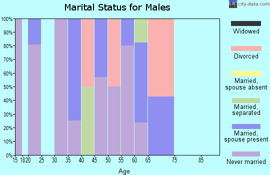 Zip code 39736 marital status for males