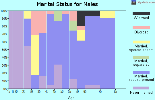 Zip code 39750 marital status for males