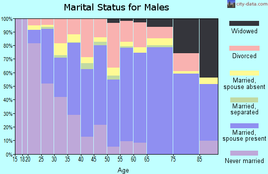 Zip code 41102 marital status for males