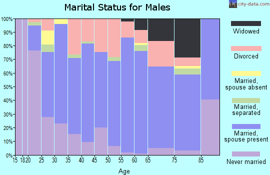 Zip code 41230 marital status for males
