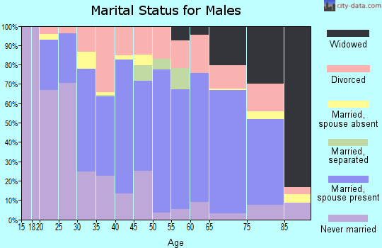 Zip code 41701 marital status for males