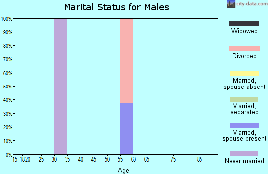 Zip code 41725 marital status for males