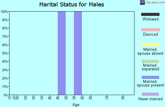 Zip code 41845 marital status for males