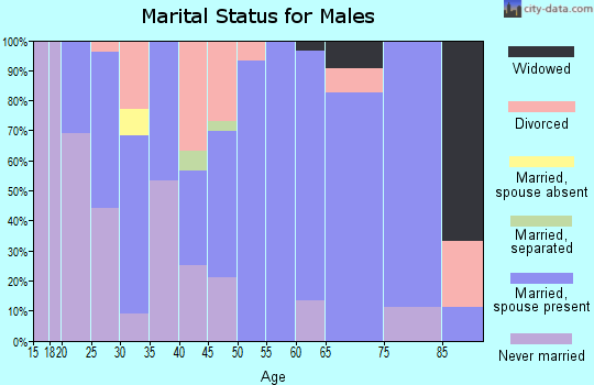 Zip code 42328 marital status for males