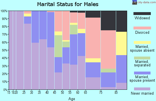 Zip code 43620 marital status for males