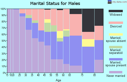 Zip code 44502 marital status for males