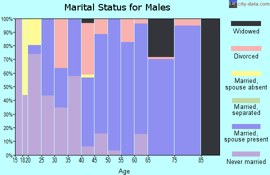 Zip code 44656 marital status for males
