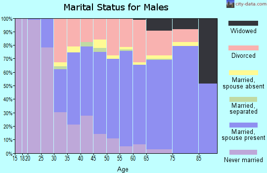 Zip code 44706 marital status for males