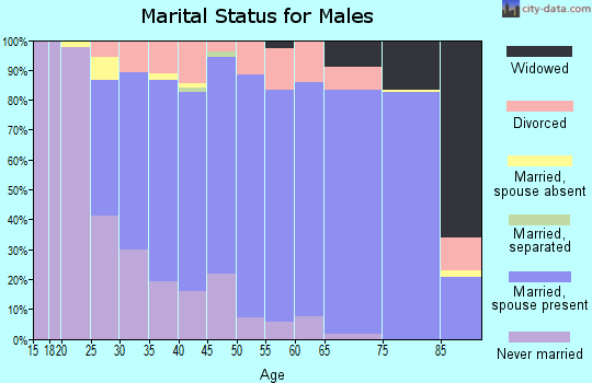 Zip code 45255 marital status